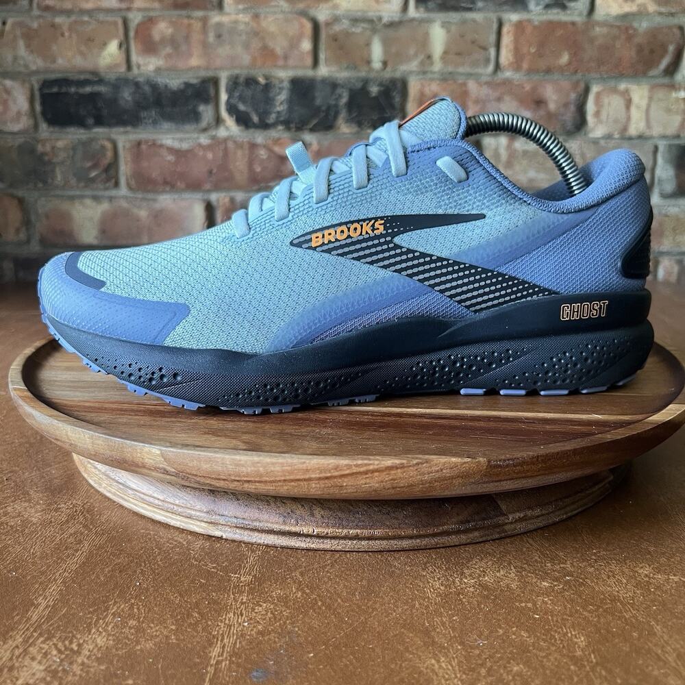 Brooks Ghost 16 Blue Weatherized Neutral Cushion Road Running Shoes Men's 9.5
